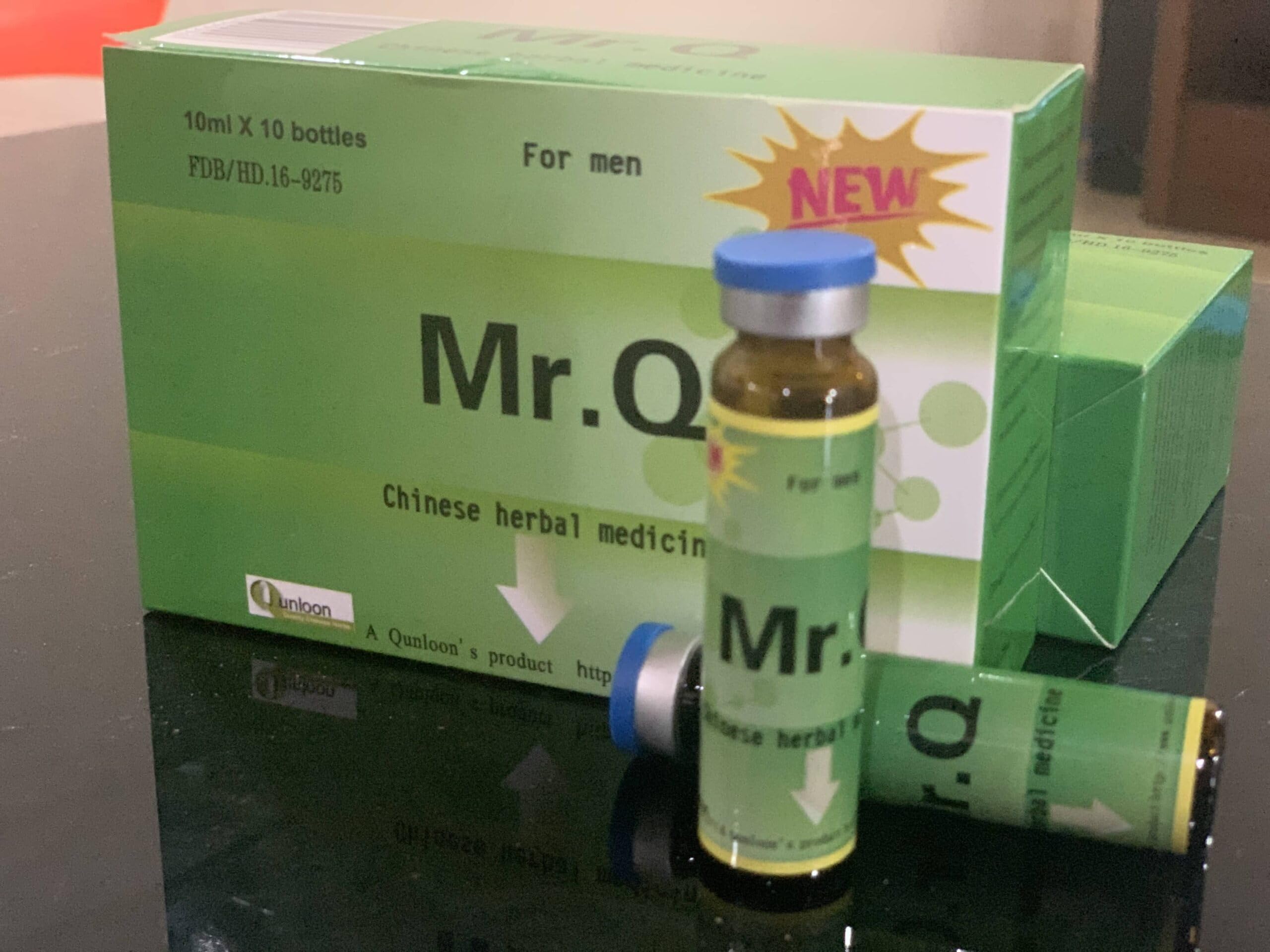 Mr. Q ingredients list features traditional herbs such as Rehmannia.
