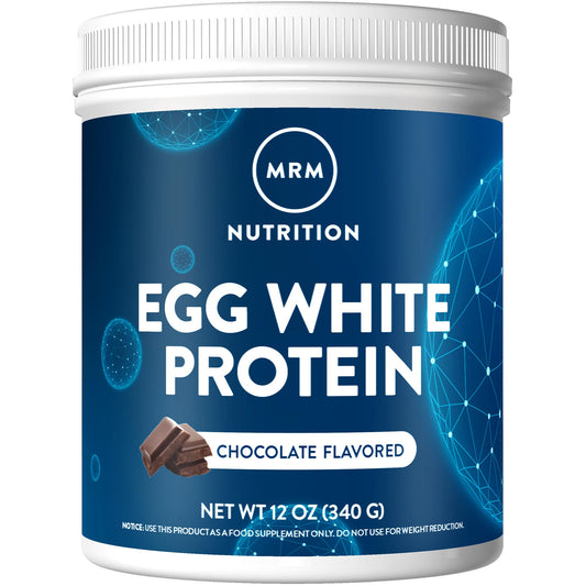 MRM Egg White Protein Chocolate shake poured after workout for protein boost
