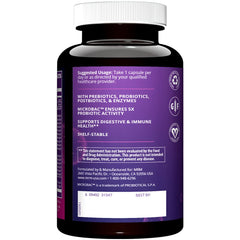 MRM Nutrition label closeup showing prebiotic and postbiotic ingredients