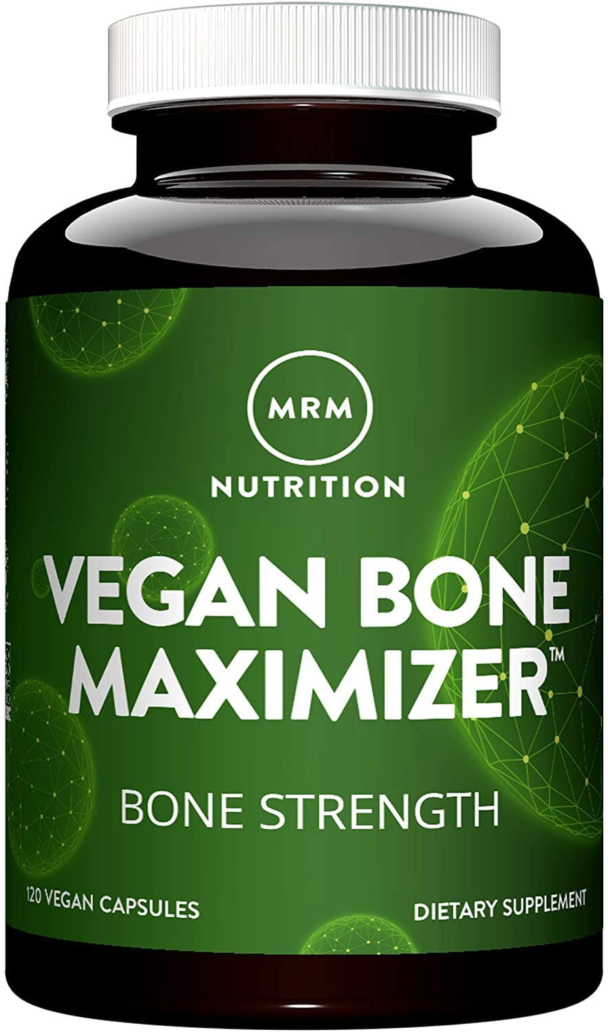 MRM Vegan Bone Maximizer bottle highlighting vegan calcium support for bone health.