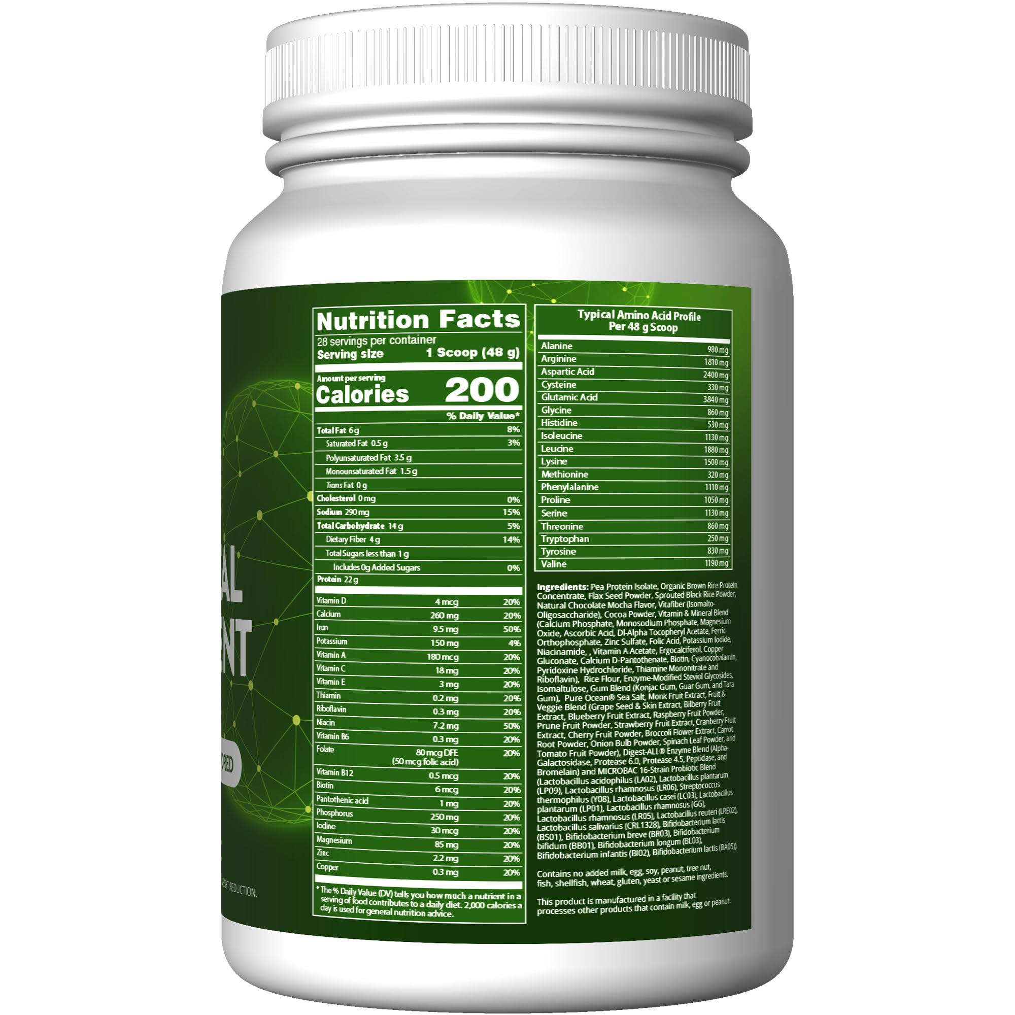 Scoop and shake with MRM Veggie Meal Replacement Chocolate Mocha for a quick protein boost.