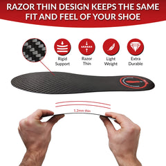 MRTHN carbon fiber insoles slim plate enables versatile footwear