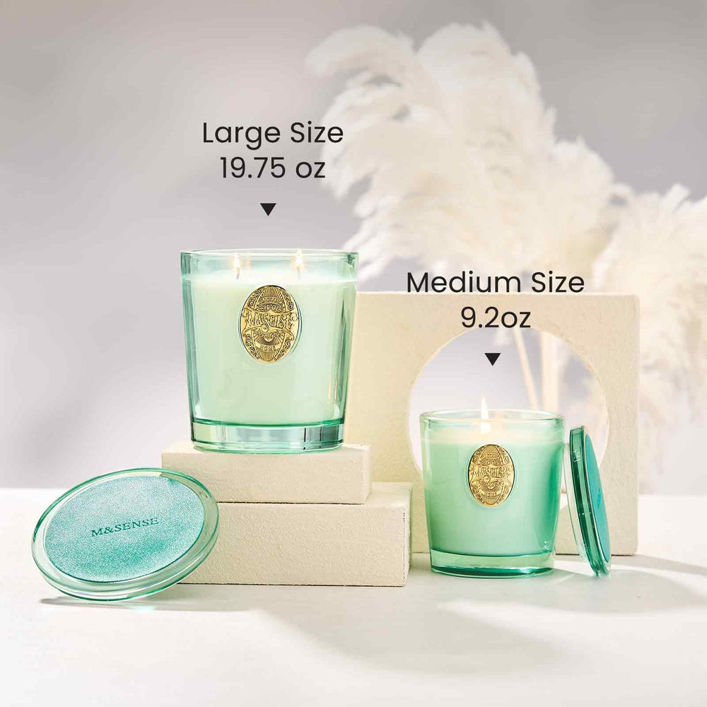 M&SENSE large candle for home office use gives steady scent without overpowering space