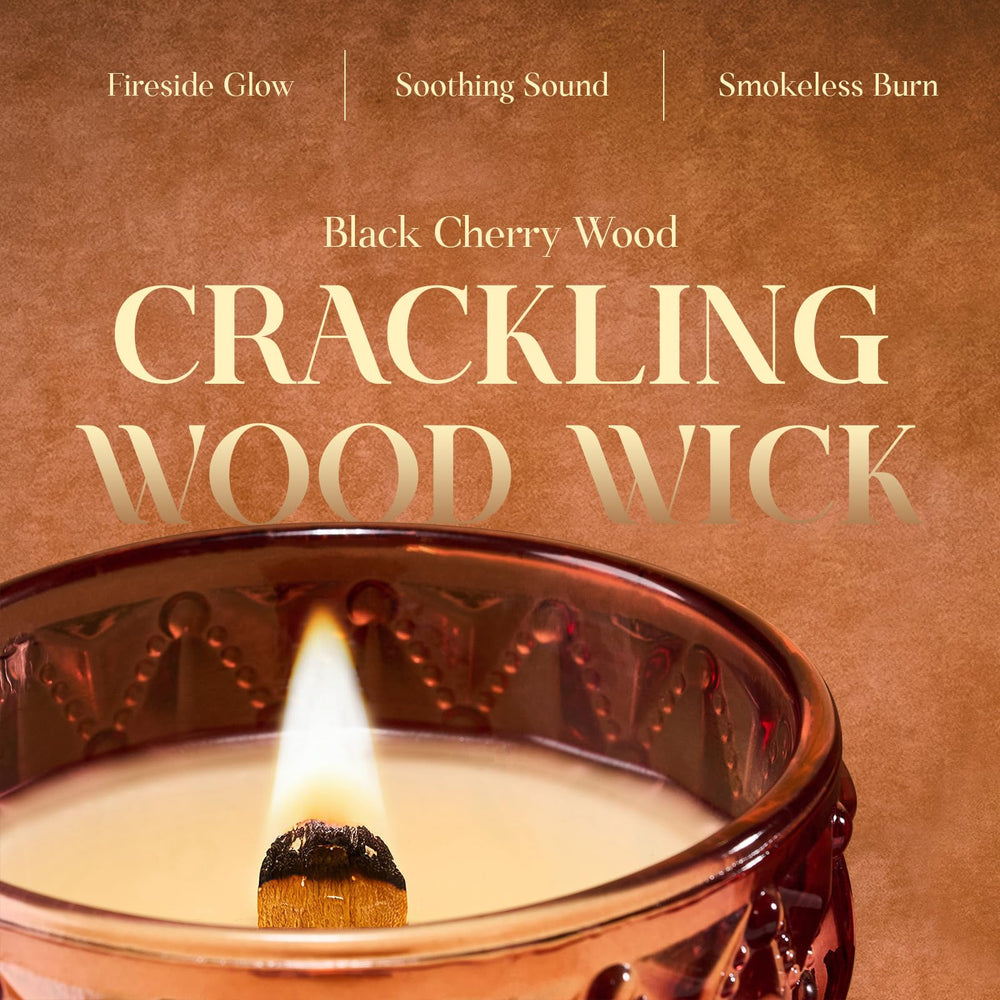 M&SENSE Dark Rose & Amber candle wax close-up highlighting natural soy wax quality.