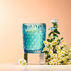 M&SENSE Jasmine Garland Candle label detail communicates premium, vegan ingredients.