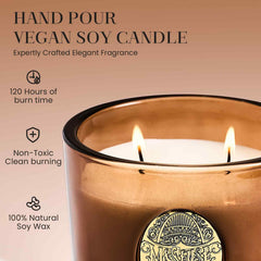 M&SENSE large two-wick candle in a chic reusable vessel