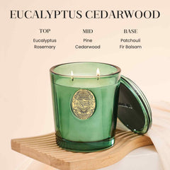 M&SENSE reusable glass vessel candle as a chic centerpiece.
