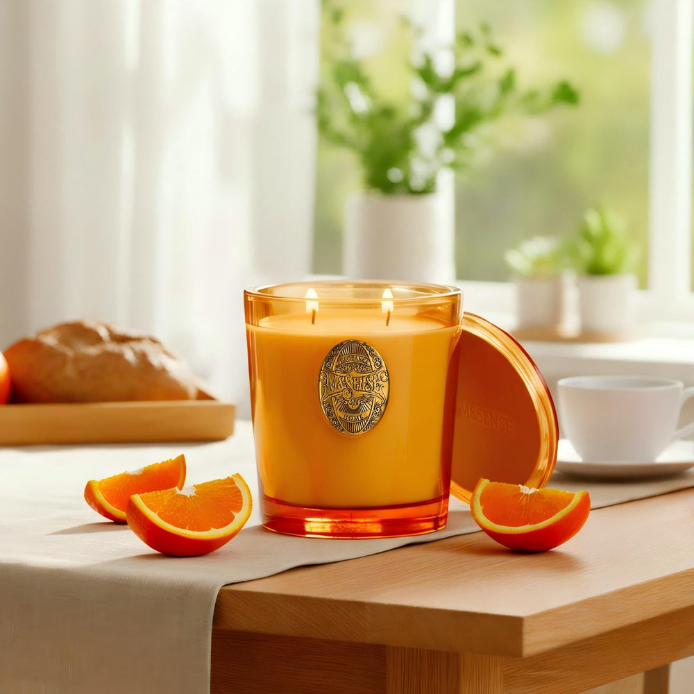 M&SENSE reusable vessel candle adds chic decor and sustainable style.
