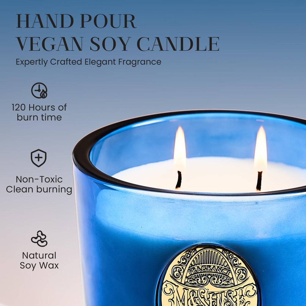 MSENSE Soy-wax blend candle with 19.8 oz size for long-lasting aroma.