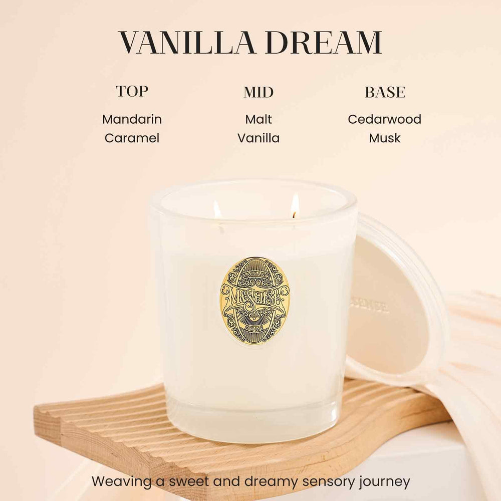 M&SENSE soy-palm wax blend delivers clean burning with steady aroma