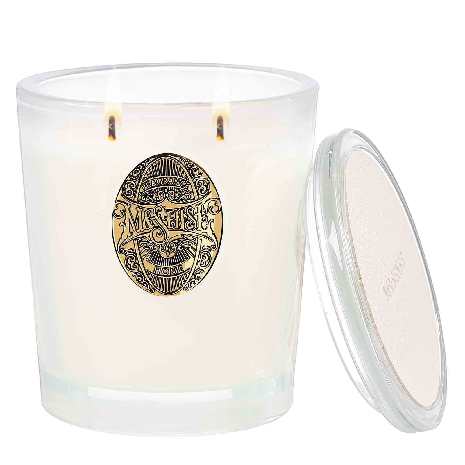 M&SENSE Vanilla Dream large candle jar creates inviting living room ambiance