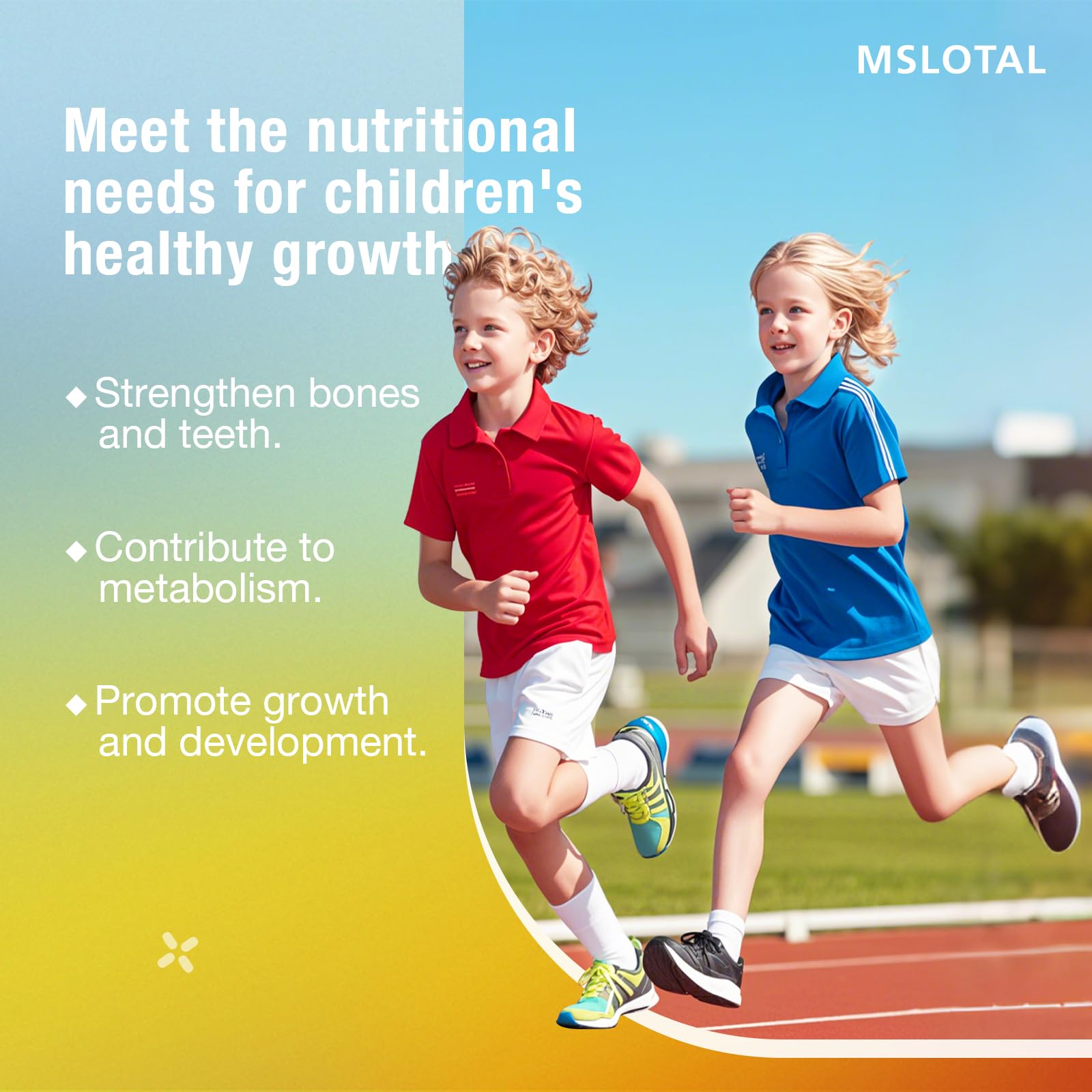 MSLOTAL Calcium Citrate Gummies 120 chews container, a convenient daily option.