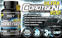 MST Cordygen VO2 Ultra lab results page emphasizing quality and trusted sourcing