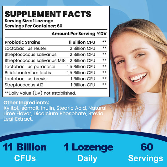 Mswkeou chewable lozenge pack shown for convenient daily gum and breath care.