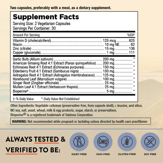 Mt. Angel Vitamins Cold Facts capsules for daily use