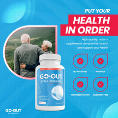 USA-made Go Out Extra Strength with USP-NF purity seal
