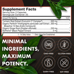 Ginger root beside Inflameze Ultra indicates plant-based wellness benefits.