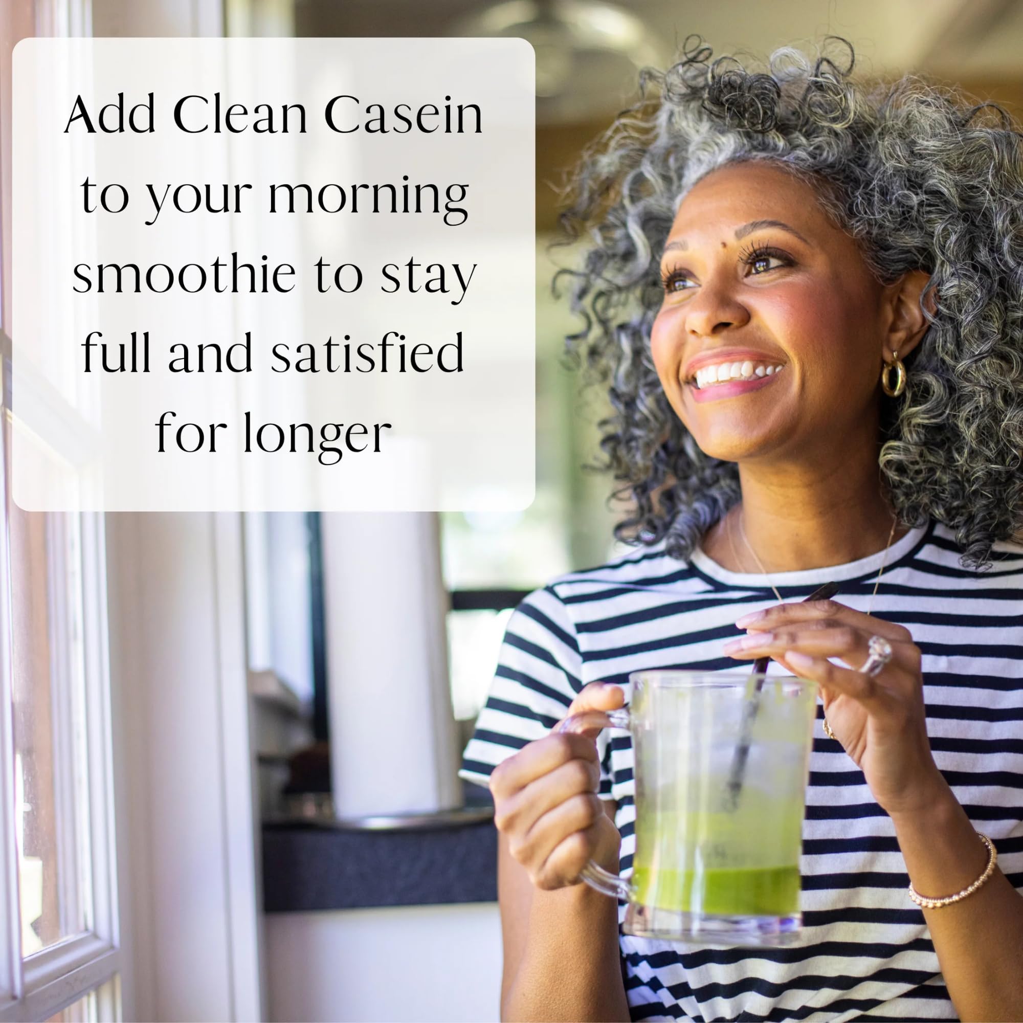 Mt Capra Clean Casein in a breakfast bowl with toppings