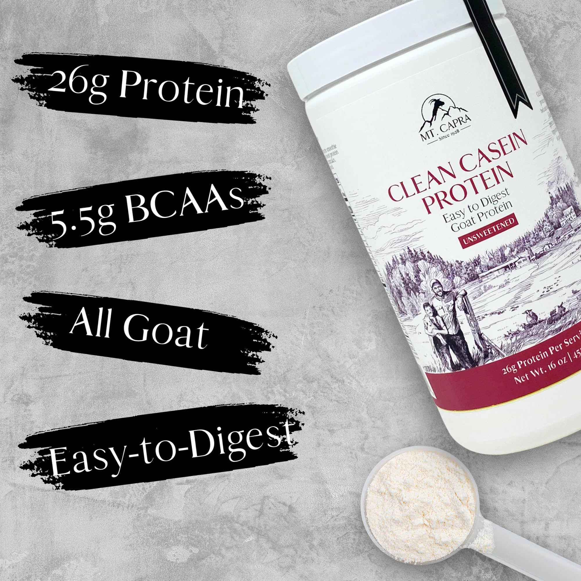 Mt Capra Clean Casein being poured into shaker for a shake