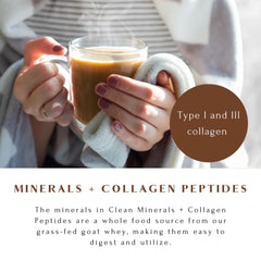 Mt Capra collagen-peptides shown with fudgesicles and coconut milk.