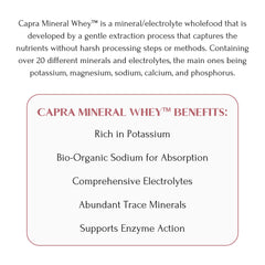Mt Capra Mineral Whey poured into hot cider for comforting warmth