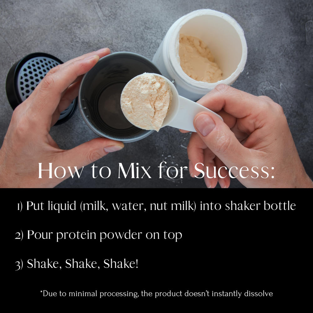 Mt. Capra Unsweetened whey powder with no added sugar.