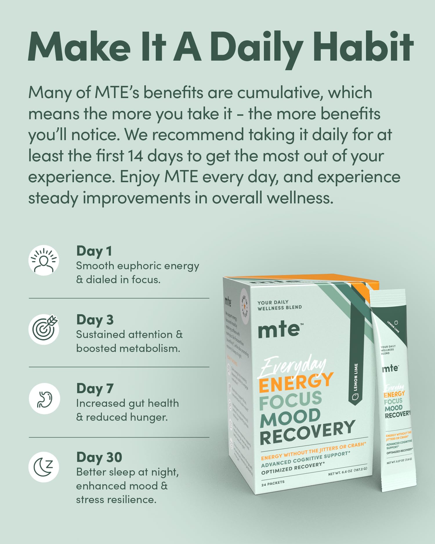 MTE ready to mix drink in a glass of water shows a refreshing sugar free option.