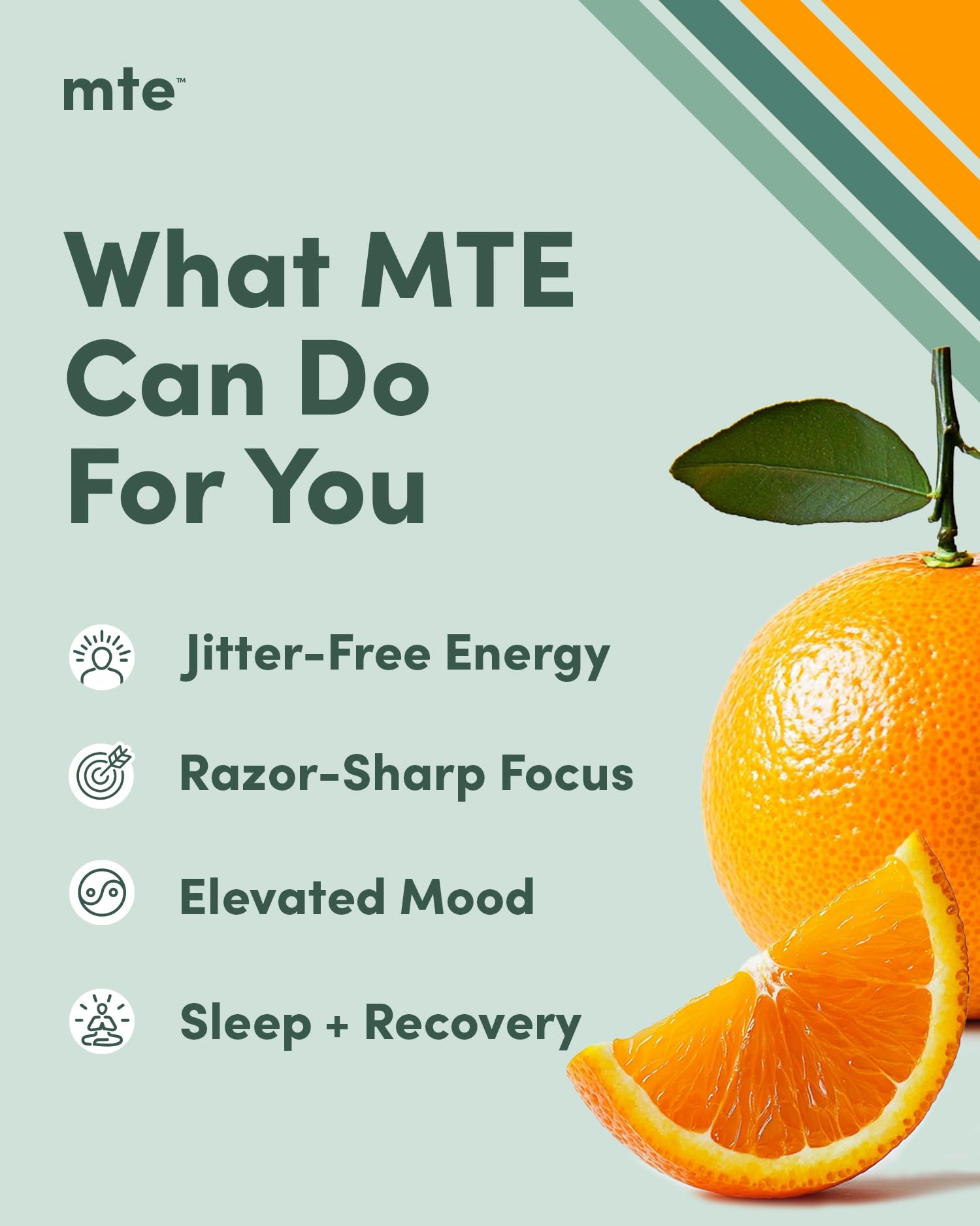 MTE paraxanthine nootropic powder dispenser highlighting smooth energy.