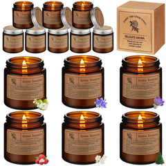 MTLEE 12pc home flower-scent set candles offering long-lasting aroma for cozy spaces