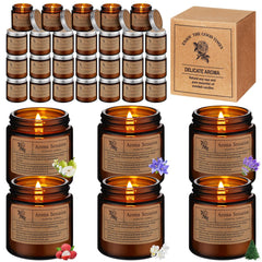 MTLEE 36-pcs scented candles gift set for a calming home ambiance.
