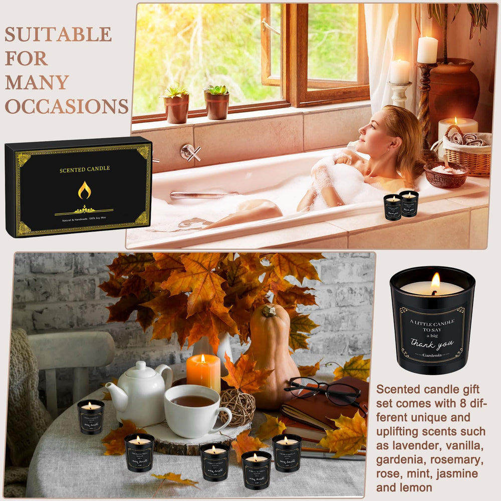 MTLEE black design candle pack adds a chic decor touch