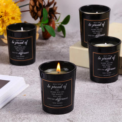 MTLEE black-design candles add a stylish touch to home decor.