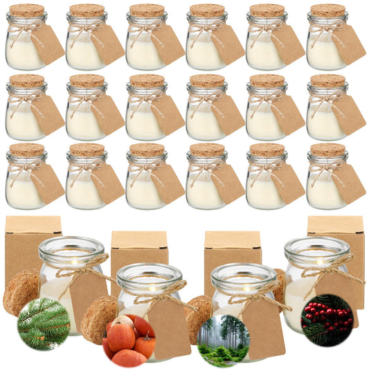 MTLEE Christmas jar candles pack for festive decor and gifting