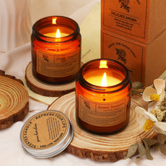 MTLEE compact desk candles provide subtle ambiance for workspaces.