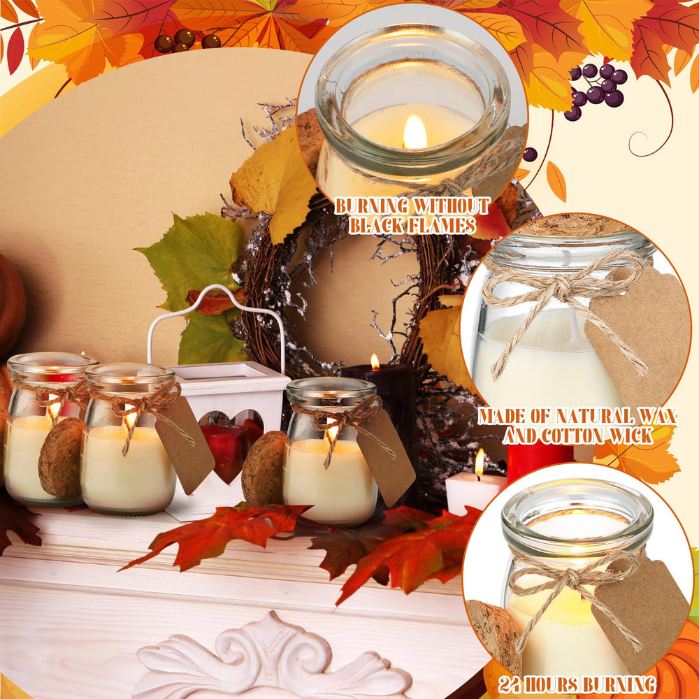 MTLEE fall comfort scent jar candle creates warm, relaxing atmosphere for evenings.