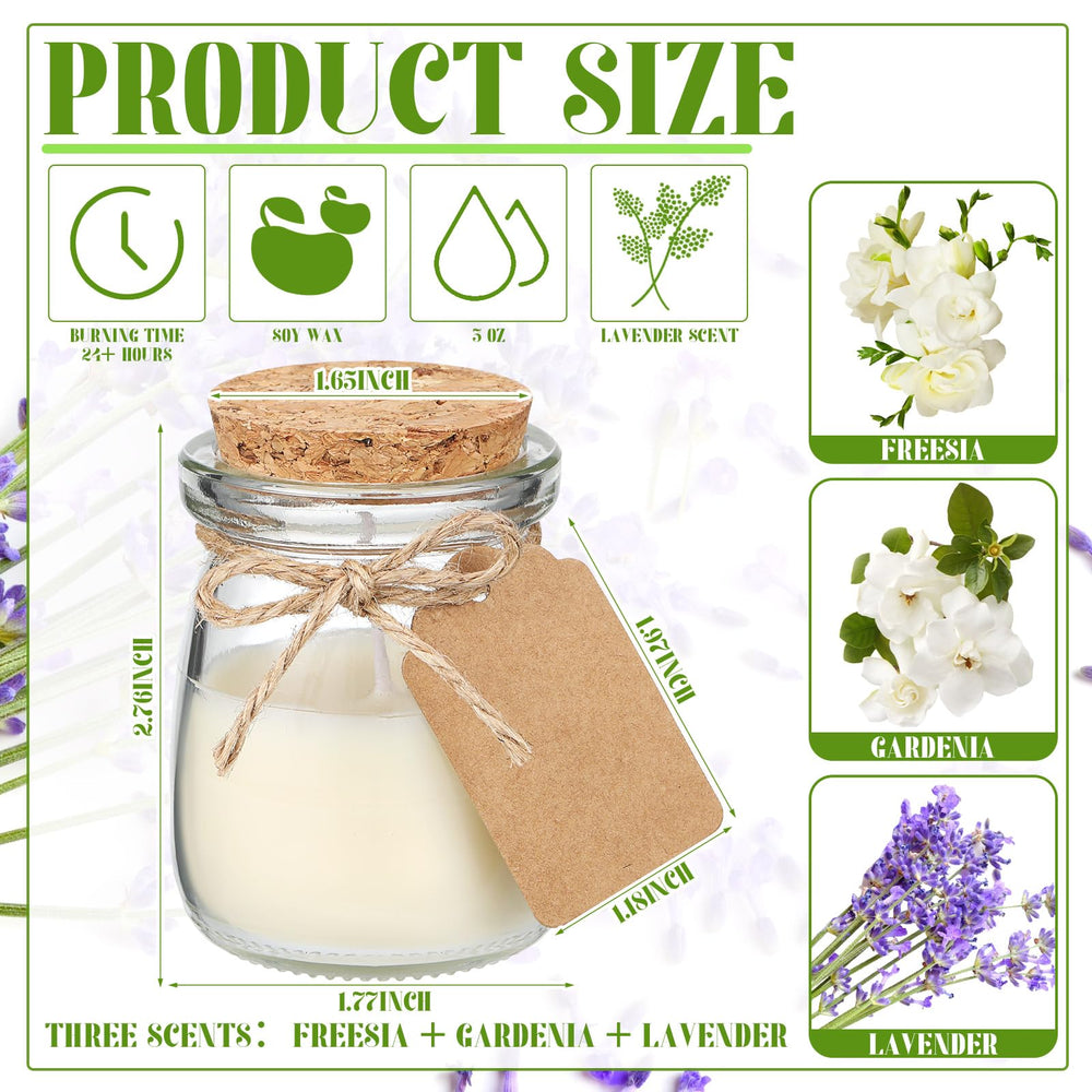 MTLEE freesia gardenia lavender jar candles create warm ambiance