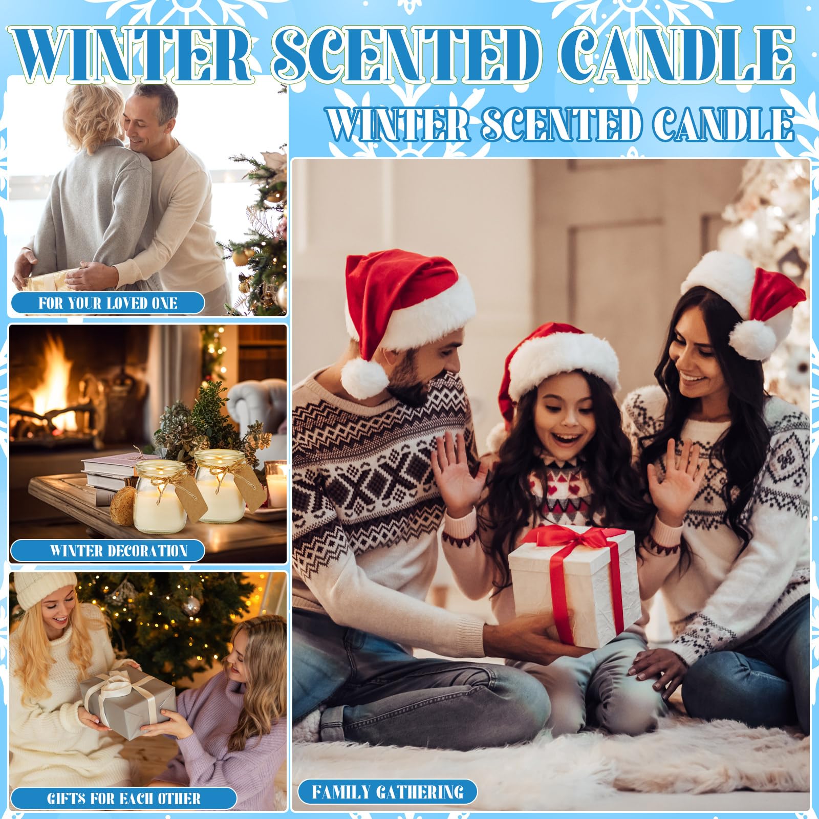 MTLEE candles decorating a desk or mantle in dorm or office