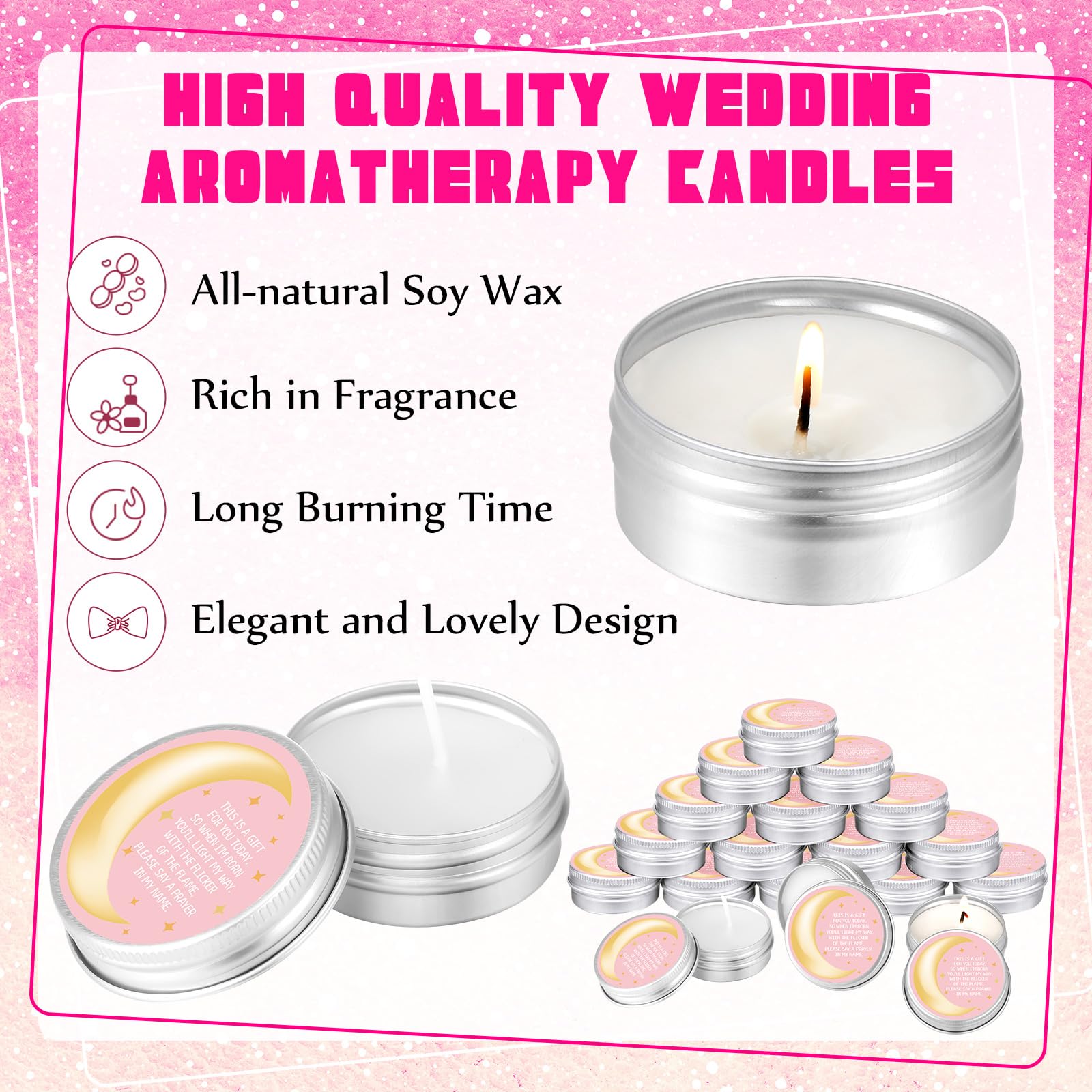 MTLEE Safe soy wax candle with long burn