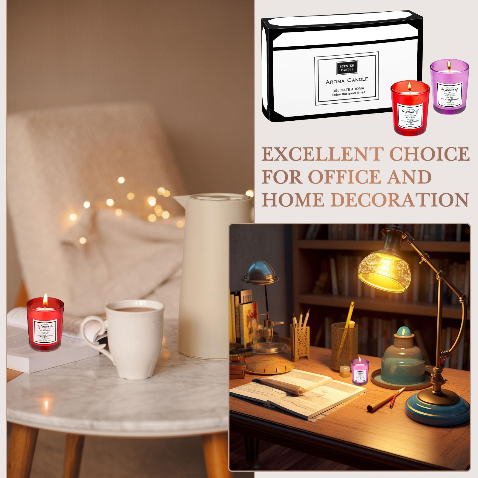 MTLEE mint jasmine candle ideal for spa like bath and yoga