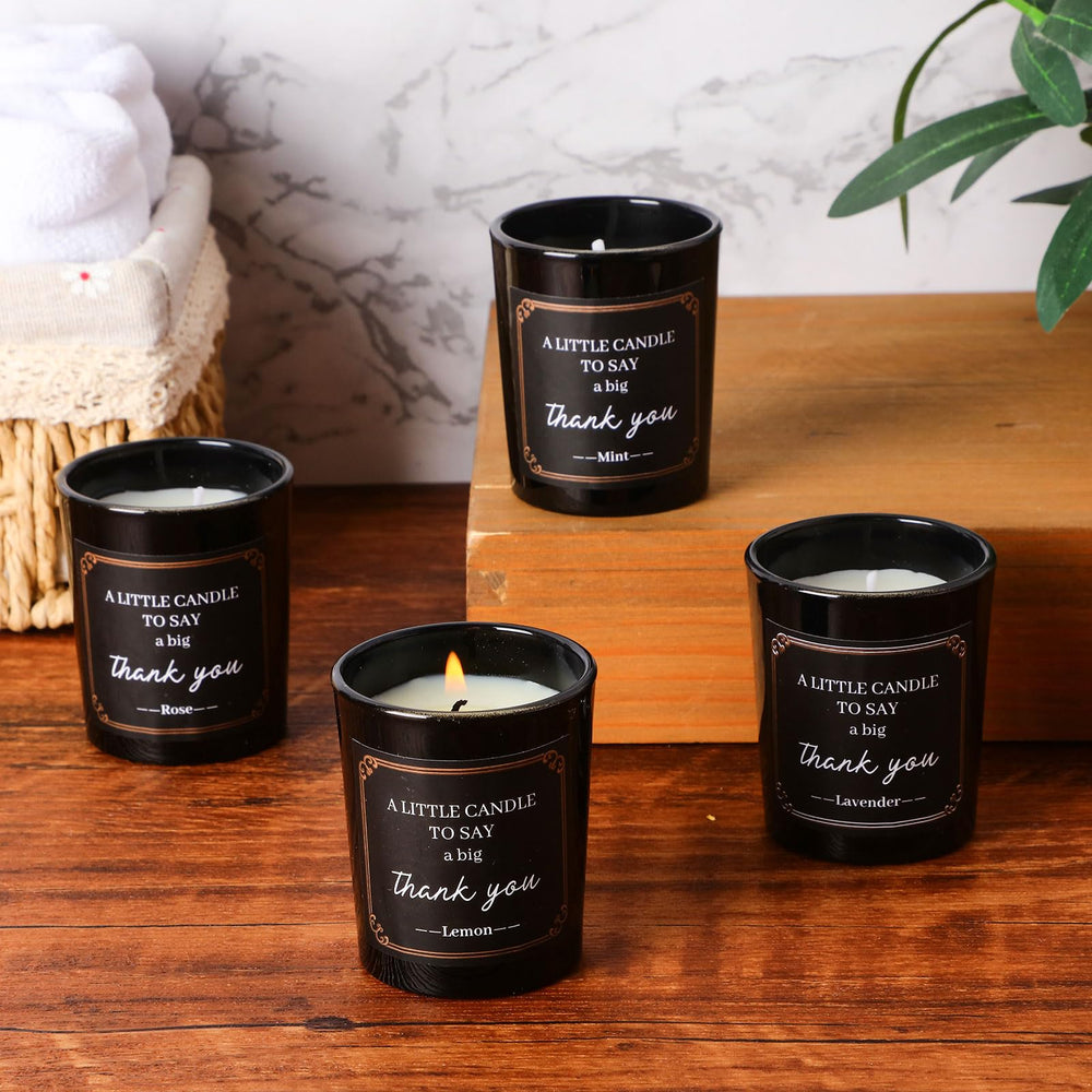 MTLEE natural soy wax candles with cotton wicks for clean burning