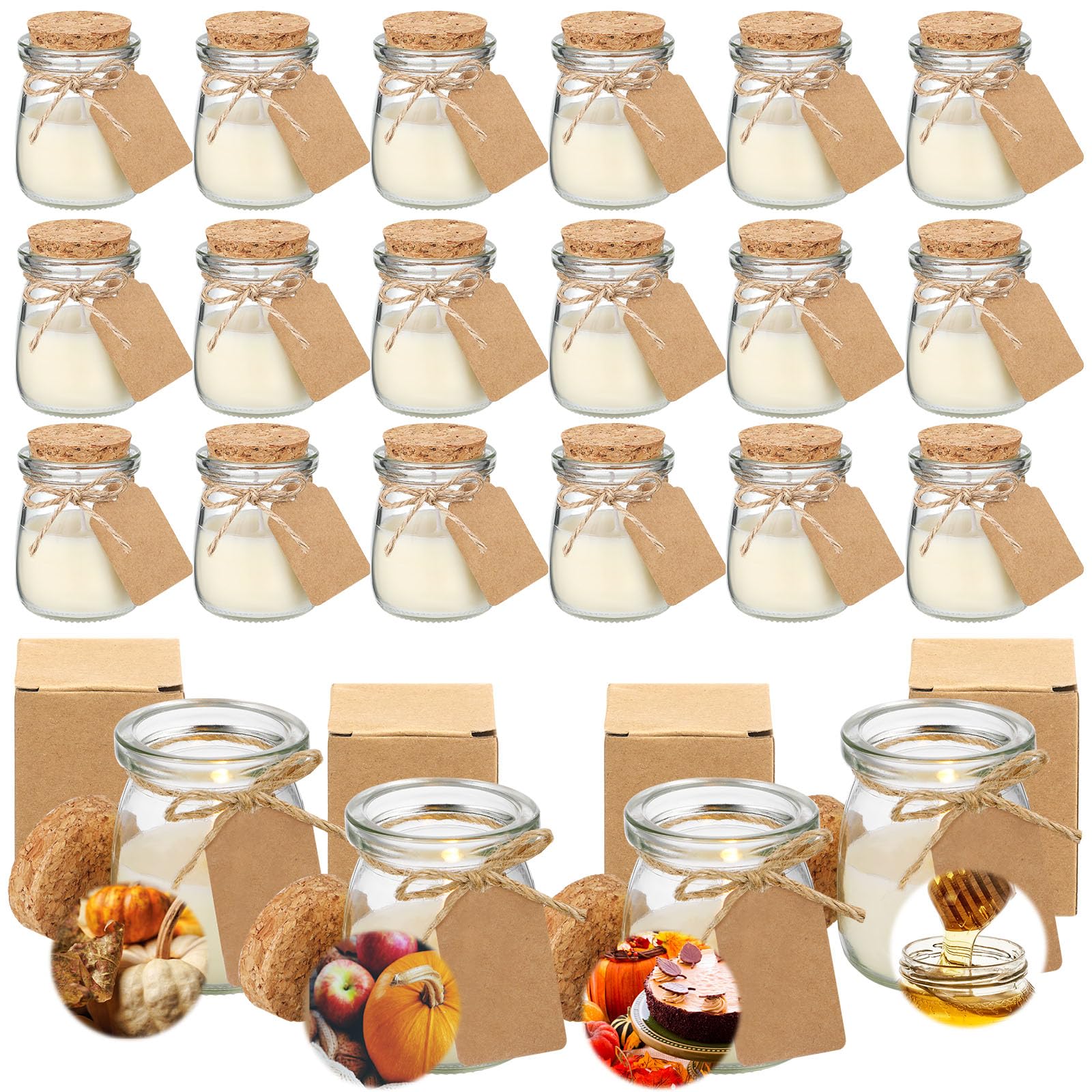 MTLEE Pumpkin Cake jar candle creates cozy autumn ambiance in any room