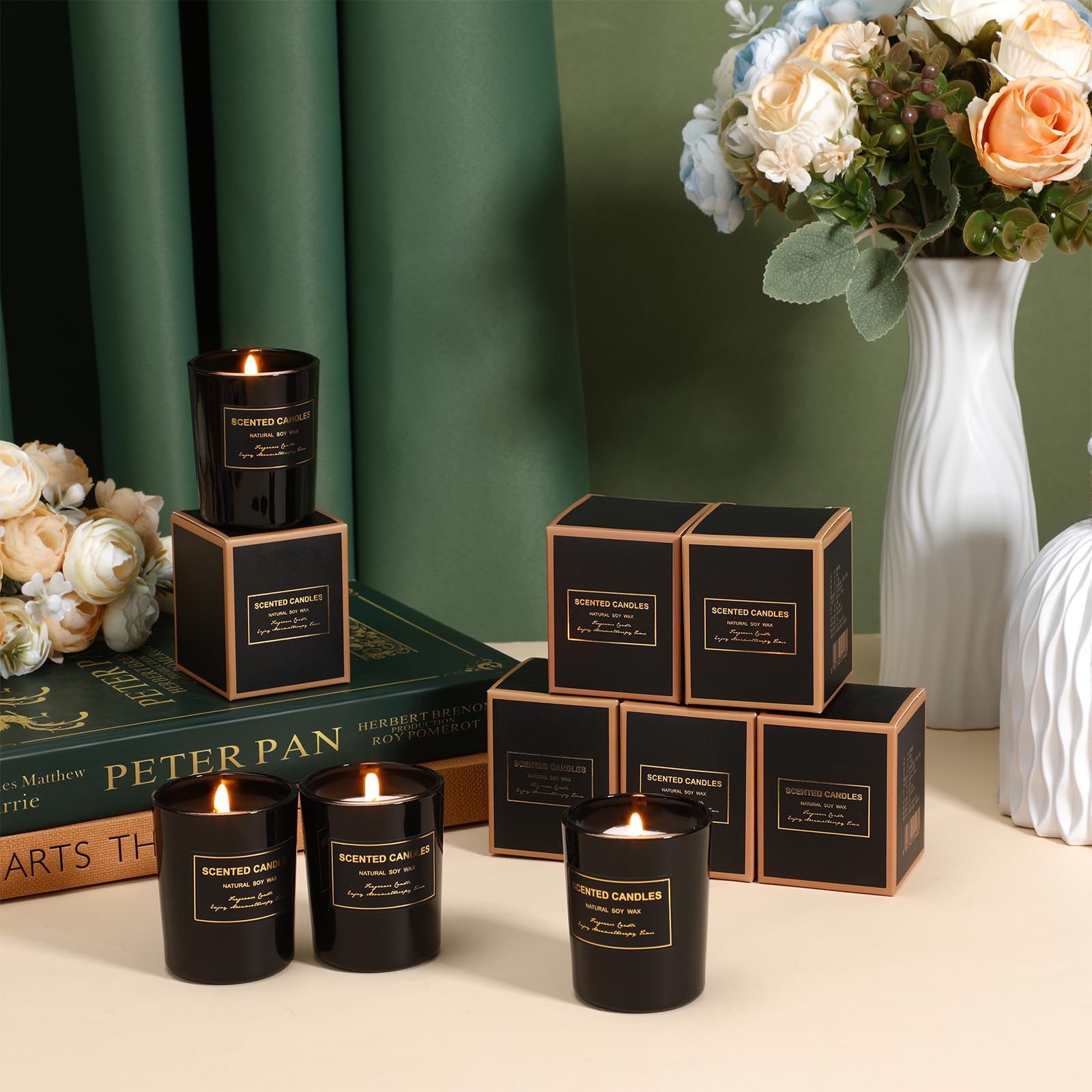 MTLEE red pomegranate candle enhances mood and ambiance