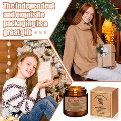 MTLEE amber glow from warm candles creates inviting home atmosphere.