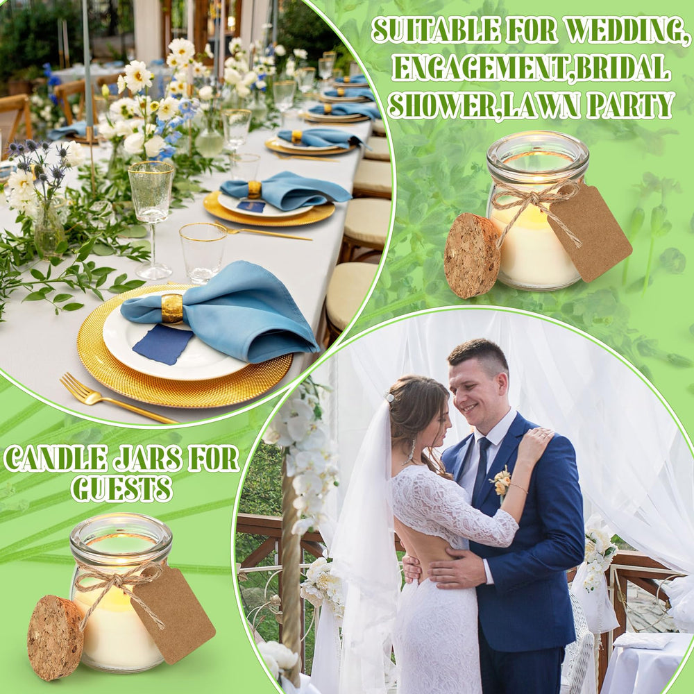 MTLEE wedding favors featuring floral scented candles