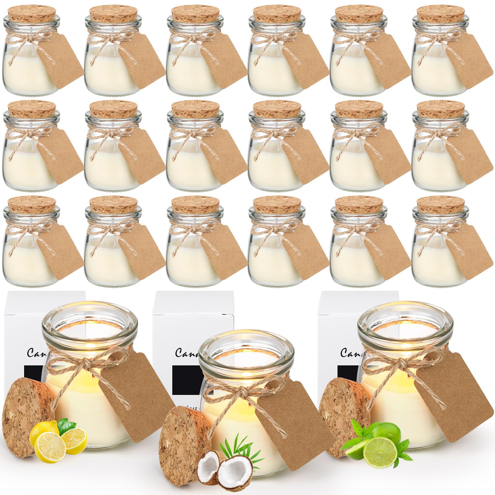MTLEE wedding jar candle in a glass jar adds elegant decor for weddings.