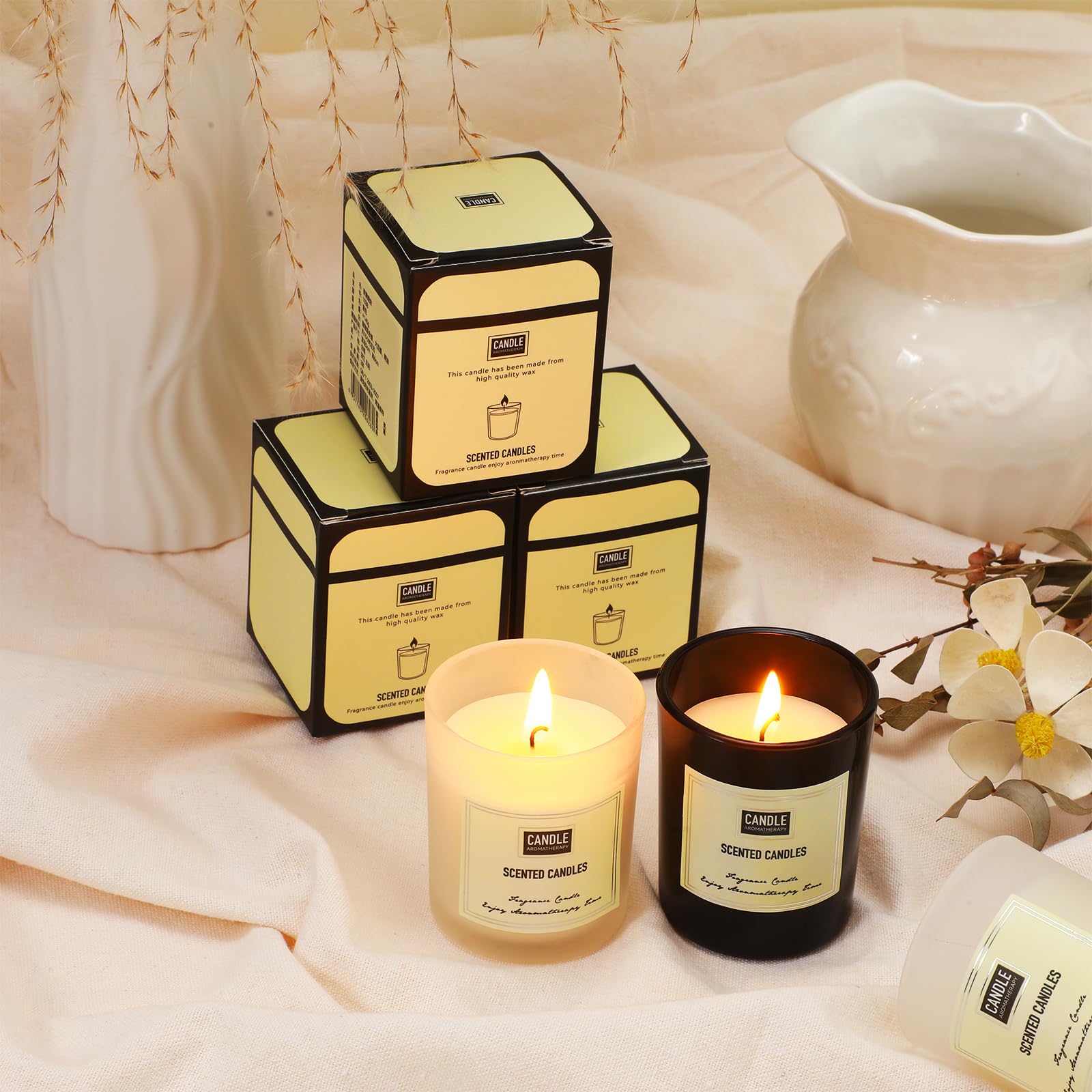 MTLEE white peach oolong candle, adding delicate fragrance to living spaces.