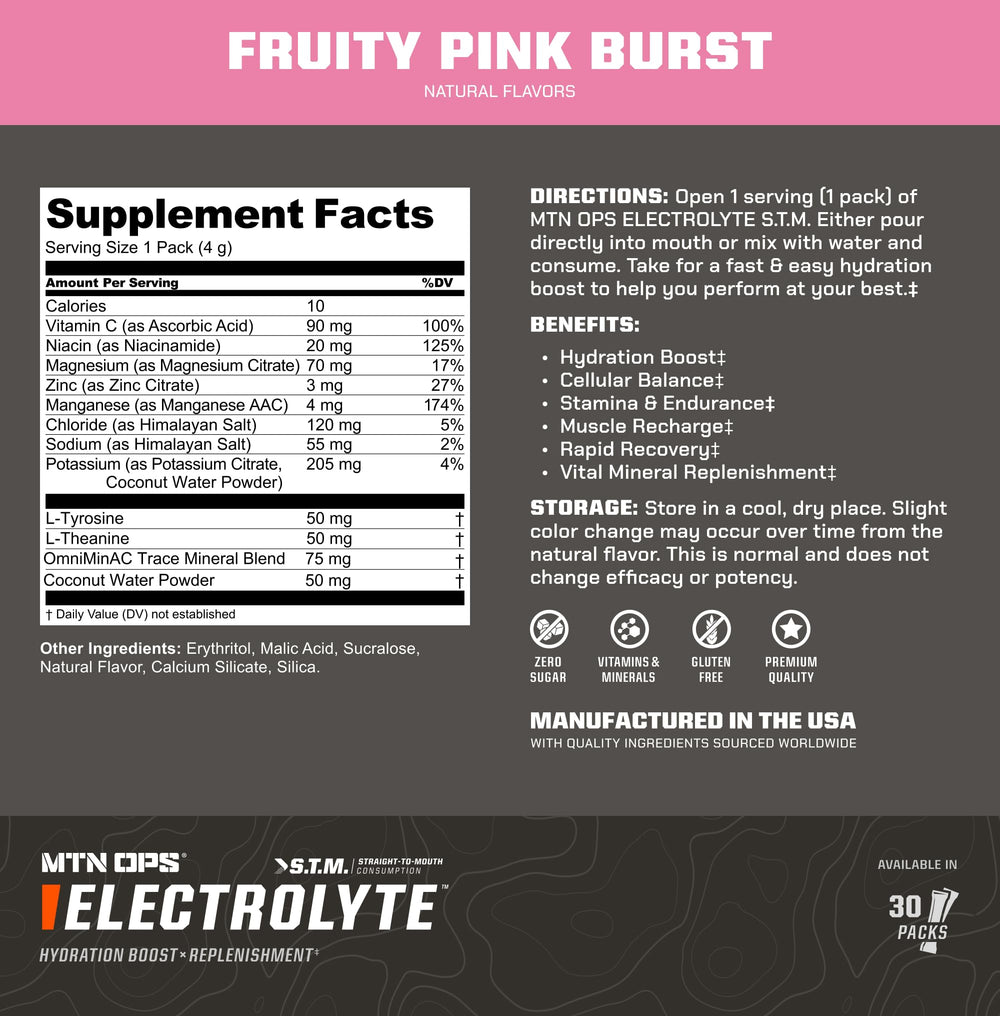 MTN OPS active lifestyle hydration supports endurance during gym and outdoor workouts.
