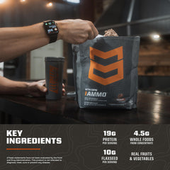 MTN OPS Ammo real fruits and vegetables blend visual, natural nutrition impression.