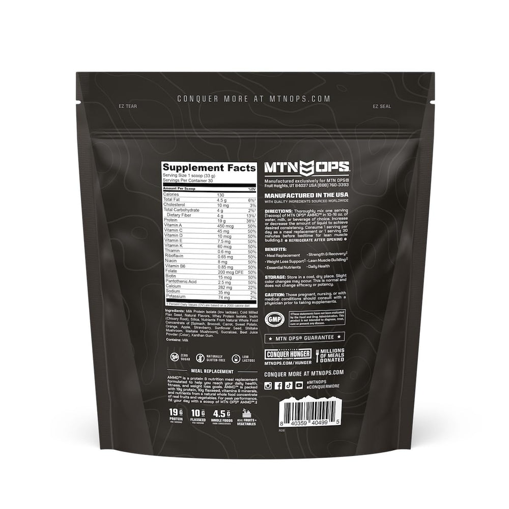 MTN OPS Ammo shake ready-to-drink glass with prepared shake