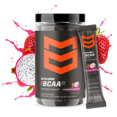 MTN OPS BCAA powder with quick-dissolve action for steady hydration during workouts.
